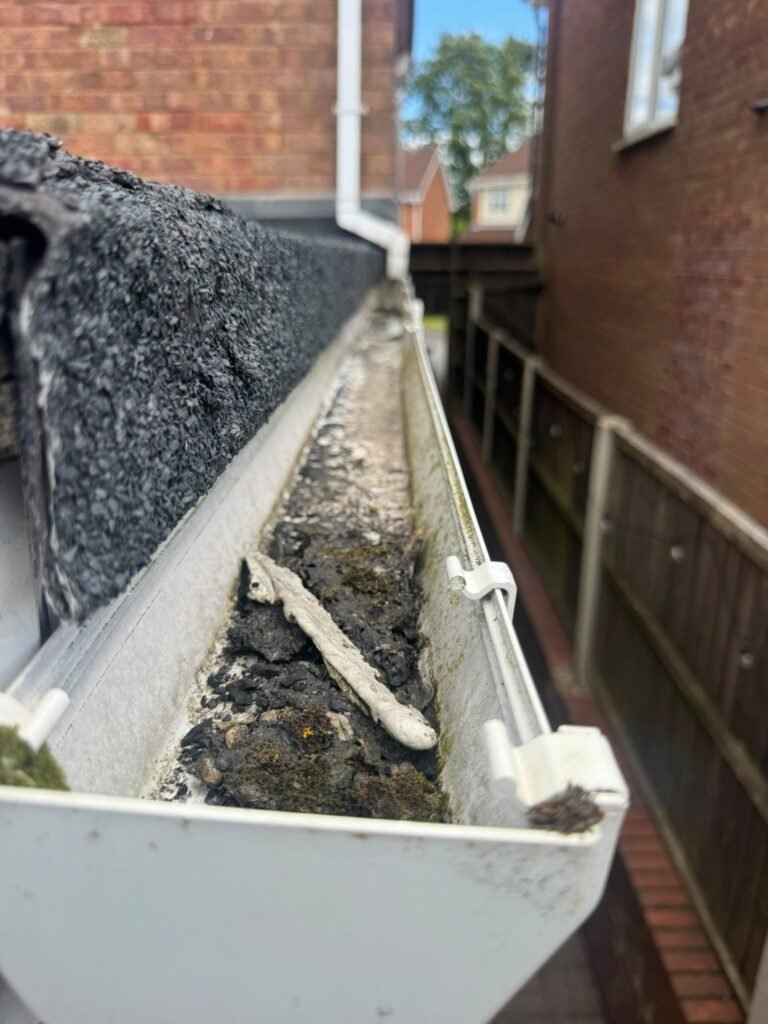 Gutter Clearing by Caveman Exterior Cleaning